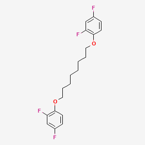 molecular formula C20H22F4O2 B14170525 1,1'-[Octane-1,8-diylbis(oxy)]bis(2,4-difluorobenzene) CAS No. 922718-41-0