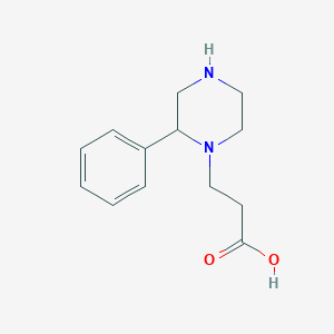 3-(2-Phenylpiperazin-1-YL)propanoic acid