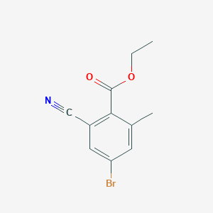 B1417066 Ethyl 4-bromo-2-cyano-6-methylbenzoate CAS No. 1805248-93-4