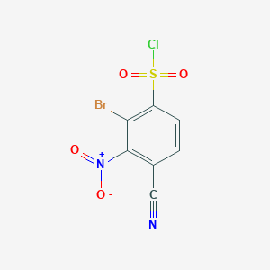 B1417069 2-Bromo-4-cyano-3-nitrobenzenesulfonyl chloride CAS No. 1805488-78-1