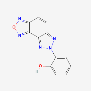 molecular formula C12H7N5O2 B14170700 2-(Triazolo[4,5-g][2,1,3]benzoxadiazol-7-yl)phenol CAS No. 166766-15-0