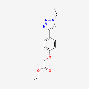 Ethyl [4-(1-ethyl-1H-1,2,3-triazol-4-yl)phenoxy]acetate