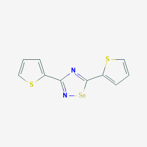 molecular formula C10H6N2S2Se B14170728 3,5-Dithiophen-2-yl-1,2,4-selenadiazole CAS No. 68723-63-7