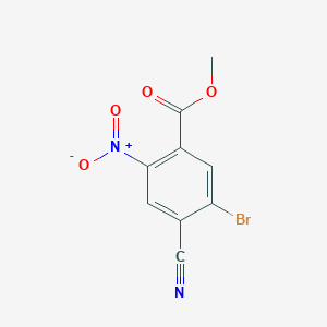 molecular formula C9H5BrN2O4 B1417074 Methyl 5-bromo-4-cyano-2-nitrobenzoate CAS No. 1805021-25-3