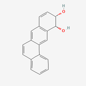 molecular formula C18H14O2 B14170763 Benz(a)anthracene-10,11-diol, 10,11-dihydro-, cis- CAS No. 58409-57-7