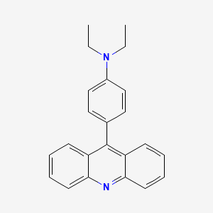 molecular formula C23H22N2 B14170778 4-(acridin-9-yl)-N,N-diethylaniline CAS No. 6266-90-6