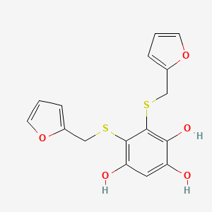 5,6-Bis{[(furan-2-yl)methyl]sulfanyl}benzene-1,2,4-triol