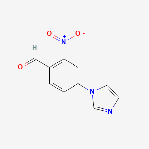 Benzaldehyde, 4-(1H-imidazol-1-yl)-2-nitro-