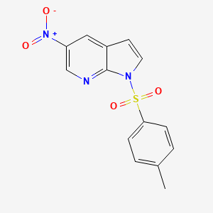 1H-Pyrrolo[2,3-b]pyridine, 1-[(4-methylphenyl)sulfonyl]-5-nitro-