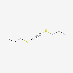 1-{[(Propylsulfanyl)ethynyl]sulfanyl}propane