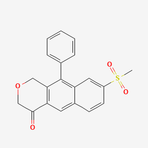 8-(Methanesulfonyl)-10-phenyl-1H-naphtho[2,3-c]pyran-4(3H)-one