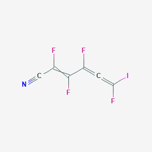 2,3,4,6-Tetrafluoro-6-iodohexa-2,4,5-trienenitrile