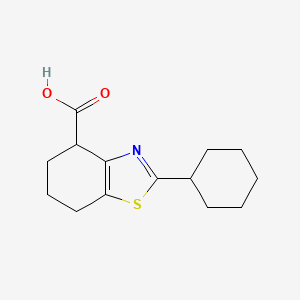 2-Cyclohexyl-4,5,6,7-tetrahydro-1,3-benzothiazole-4-carboxylic acid