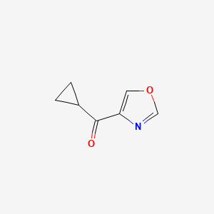 molecular formula C7H7NO2 B1417098 Cyclopropyl(1,3-oxazol-4-yl)methanone CAS No. 2091214-23-0