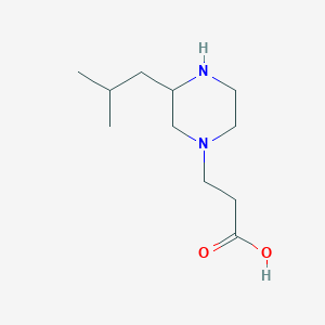 molecular formula C11H22N2O2 B14170994 3-(3-Isobutylpiperazin-1-YL)propanoic acid 