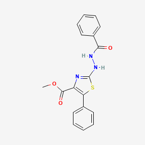 Methyl 2-(2-benzoylhydrazinyl)-5-phenyl-1,3-thiazole-4-carboxylate