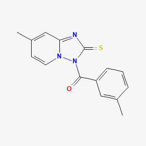 (7-Methyl-2-thioxo-2H-[1,2,4]triazolo[1,5-a]pyridin-3-yl)-m-tolyl-methanone