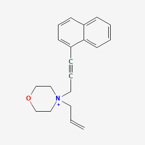 4-[3-(Naphthalen-1-yl)prop-2-yn-1-yl]-4-(prop-2-en-1-yl)morpholin-4-ium