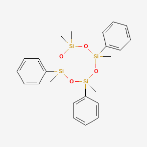 Cyclotetrasiloxane, pentamethyltriphenyl-