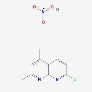 7-Chloro-2,4-dimethyl-1,8-naphthyridine;nitric acid