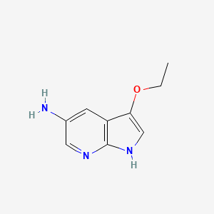 1H-Pyrrolo[2,3-b]pyridin-5-amine, 3-ethoxy-