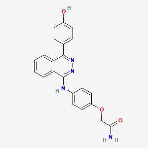 2-(4-{[4-(4-Hydroxyphenyl)phthalazin-1-yl]amino}phenoxy)acetamide