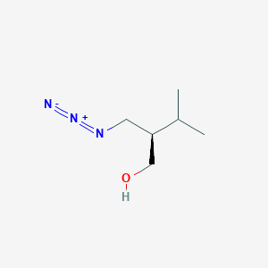 molecular formula C6H13N3O B14171058 (2R)-2-(Azidomethyl)-3-methylbutan-1-ol CAS No. 922725-33-5