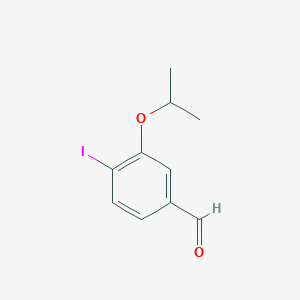 molecular formula C10H11IO2 B1417106 4-Iodo-3-isopropoxybenzaldehyde CAS No. 1289044-00-3