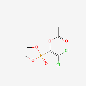 Phosphonic acid, (2,2-dichloro-1-hydroxyvinyl)-, dimethyl ester, acetate