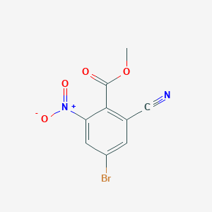 molecular formula C9H5BrN2O4 B1417108 Methyl 4-bromo-2-cyano-6-nitrobenzoate CAS No. 1807029-87-3