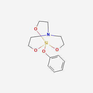 molecular formula C12H17NO4Si B14171083 1-Phenoxysilatrane CAS No. 3463-22-7