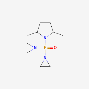 molecular formula C10H20N3OP B14171102 1-[Bis(aziridin-1-yl)phosphoryl]-2,5-dimethylpyrrolidine CAS No. 4238-96-4