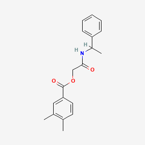 [2-Oxo-2-(1-phenylethylamino)ethyl] 3,4-dimethylbenzoate