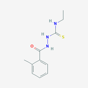 N-ethyl-2-[(2-methylphenyl)carbonyl]hydrazinecarbothioamide