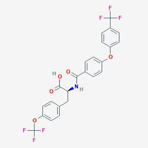 O-(Trifluoromethyl)-N-{4-[4-(trifluoromethyl)phenoxy]benzoyl}-L-tyrosine