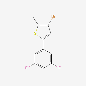 molecular formula C11H7BrF2S B14171179 3-Bromo-5-(3,5-difluorophenyl)-2-methylthiophene CAS No. 923585-77-7