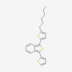 1-(5-Hexylthiophen-2-YL)-3-(thiophen-2-YL)-2-benzothiophene