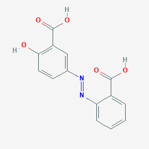 molecular formula C14H10N2O5 B14171197 5-(2-Carboxy-phenylazo)-2-hydroxy-benzoic acid CAS No. 60473-81-6