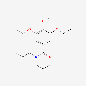 3,4,5-triethoxy-N,N-bis(2-methylpropyl)benzamide