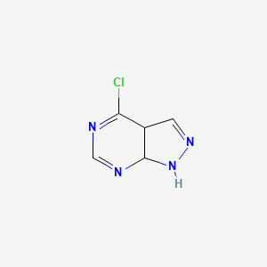 molecular formula C5H5ClN4 B14171225 4-Chloro-3a,7a-dihydro-1H-pyrazolo[3,4-d]pyrimidine CAS No. 923284-22-4