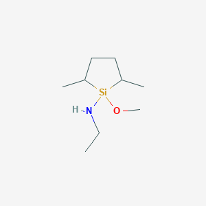 molecular formula C9H21NOSi B14171229 N-Ethyl-1-methoxy-2,5-dimethylsilolan-1-amine CAS No. 923561-08-4