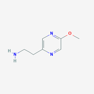 molecular formula C7H11N3O B14171247 2-(5-Methoxypyrazin-2-YL)ethanamine 