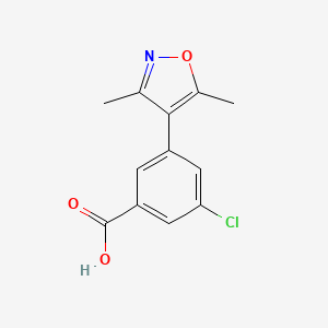 3-Chloro-5-(3,5-dimethyl-1,2-oxazol-4-yl)benzoic acid