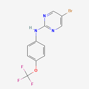 (5-Bromo-pyrimidin-2-YL)-(4-trifluoromethoxy-phenyl)-amine