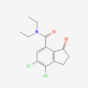 6,7-Dichloro-N,N-diethyl-3-oxo-2,3-dihydro-1H-indene-4-carboxamide