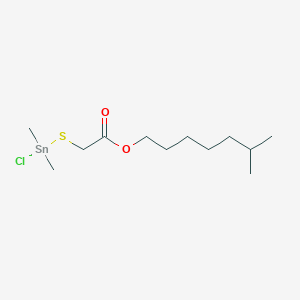 Acetic acid, ((chlorodimethylstannyl)thio)-, isooctyl ester