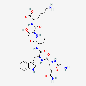 molecular formula C33H51N9O9 B14171333 Glycyl-L-glutaminyl-L-tryptophyl-L-valyl-L-threonyl-L-lysine CAS No. 922717-73-5