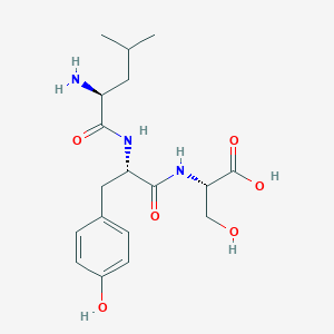 molecular formula C18H27N3O6 B14171361 L-Leucyl-L-tyrosyl-L-serine CAS No. 923060-96-2