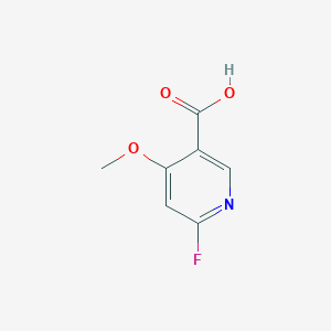 molecular formula C7H6FNO3 B14171367 6-Fluoro-4-methoxynicotinic acid 