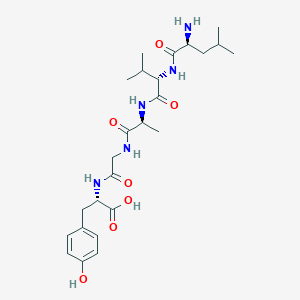 molecular formula C25H39N5O7 B14171393 L-Leucyl-L-valyl-L-alanylglycyl-L-tyrosine CAS No. 922510-14-3